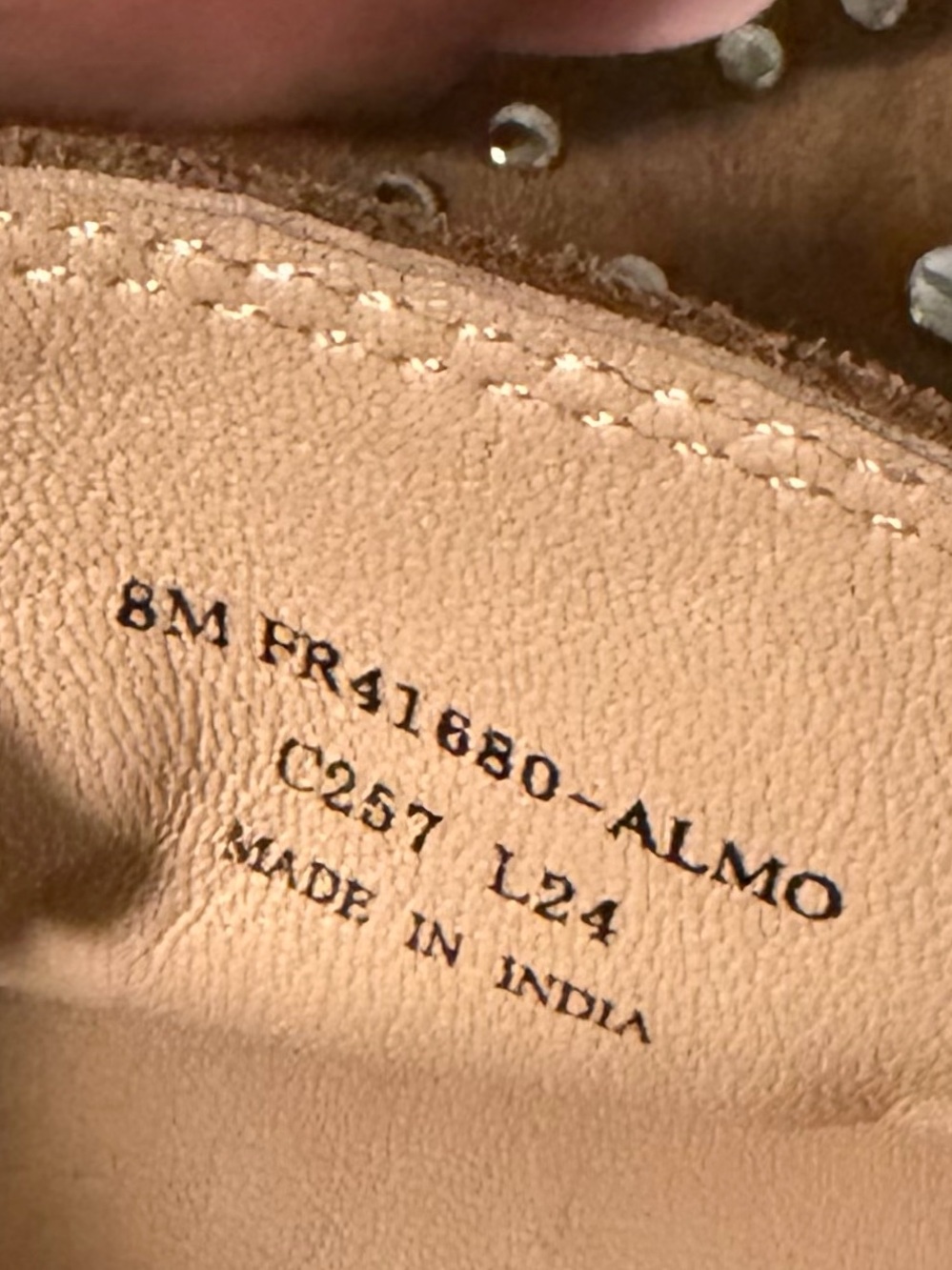 Frye Brown Suede Studded Tassel Moccasins - Picture 3 of 6